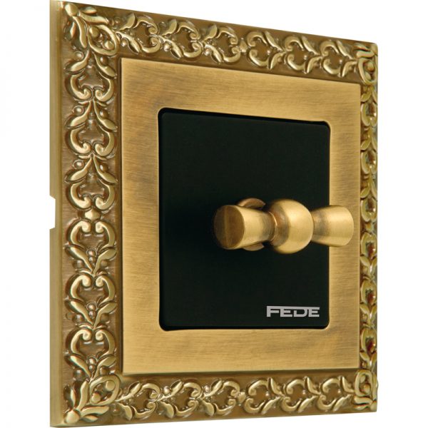 INTERRUPTOR ROTARY SWITCH SAN SEBASTIAN BEST SELLER EN PATINE BRILLO