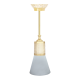 LAMPARA DE TECHO GLAS & PIPE COLLECTION EN ORO CON PATINA BLANCA